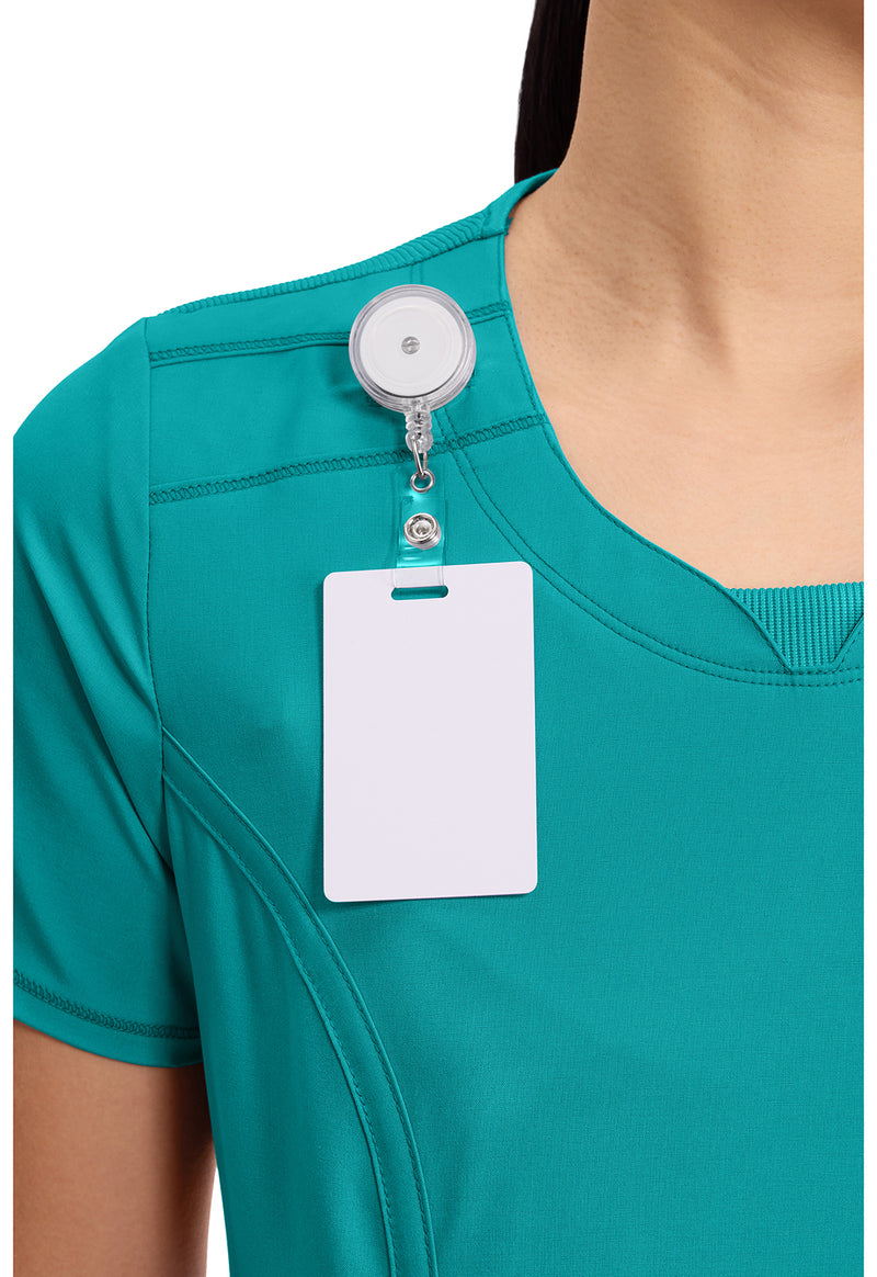 teal blue - Round Neck Top (View 3)