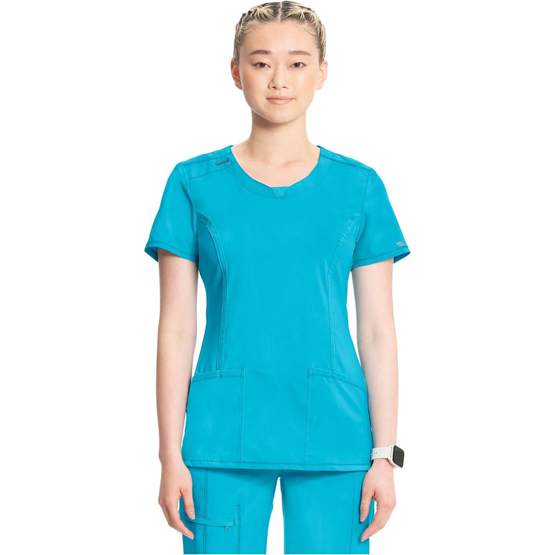 turquoise - Round Neck Top