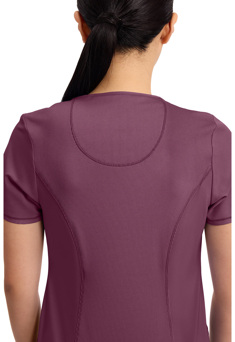 Wine - Women's Round Neck Scrub Top (View 2)