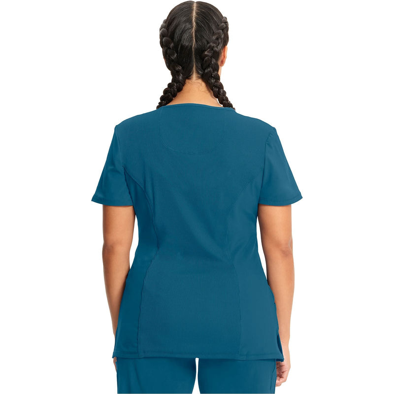 caribbean blue - Mock Wrap Top