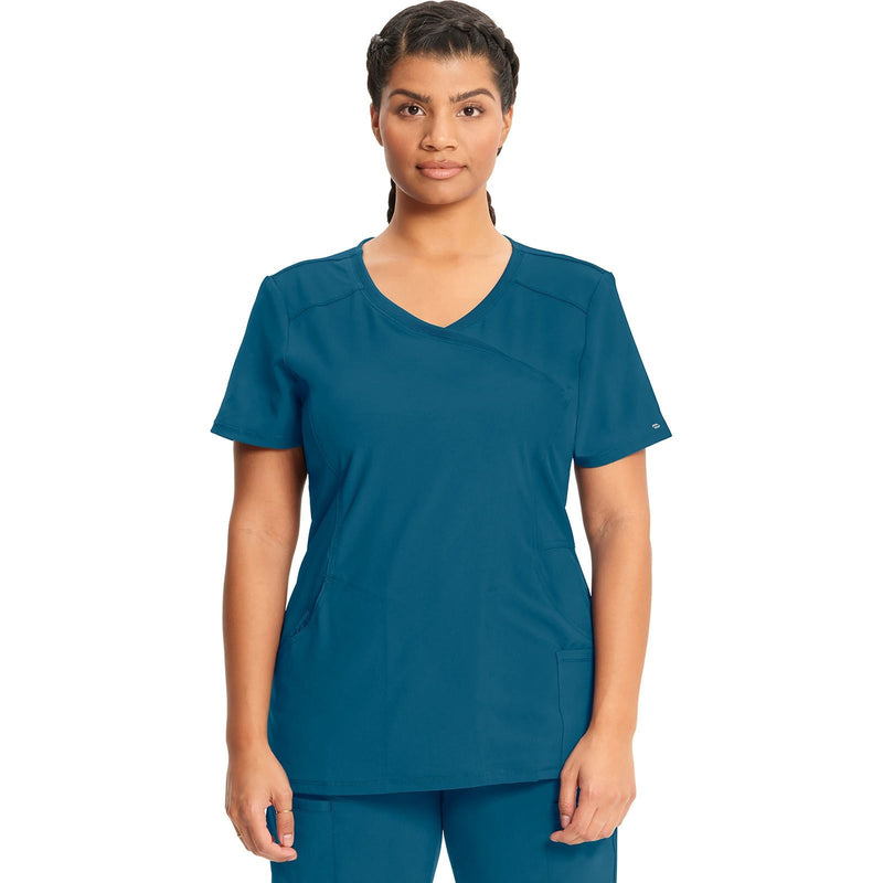 caribbean blue - Mock Wrap Top