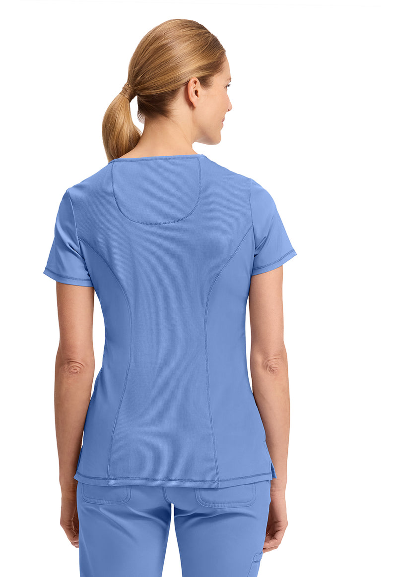 Ciel - Cherokee IN Infinity Women Scrub Top - Back View