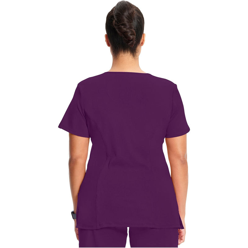 eggplant - Mock Wrap Top