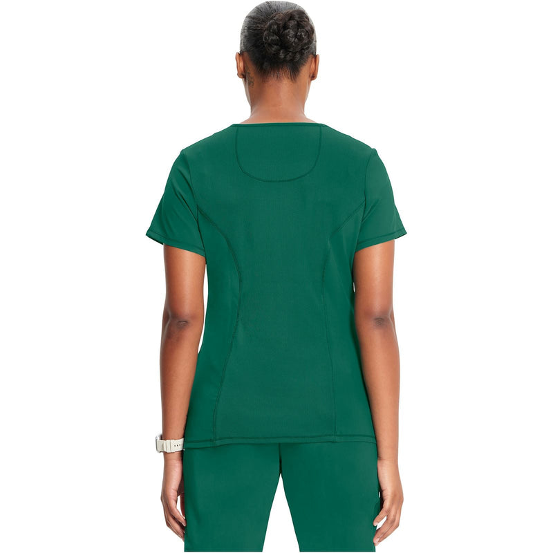 hunter green - Mock Wrap Top