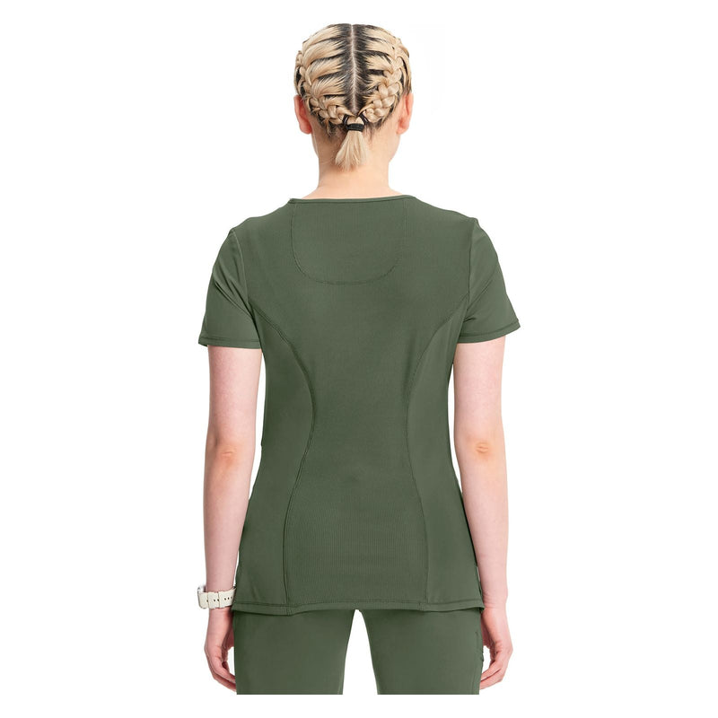 olive - Mock Wrap Top