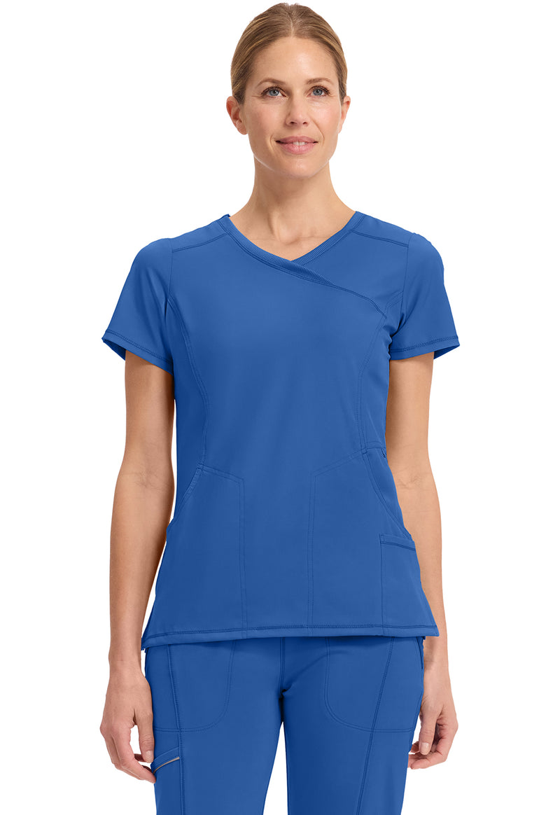 Royal - Cherokee IN Infinity Women Scrub Top - Front View