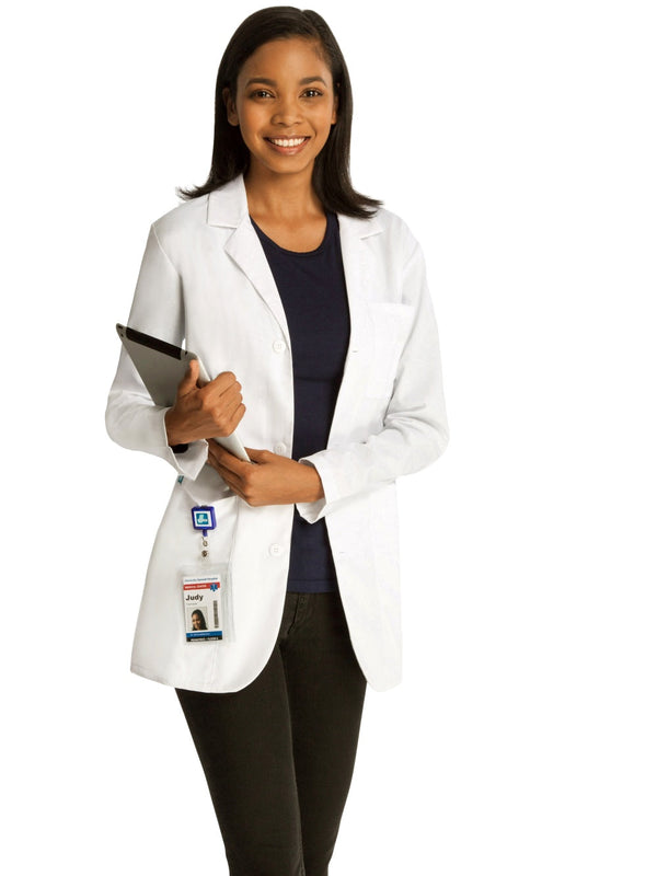 White Cross Marvella Men's 2 Pocket Zip Front Short Sleeve Consultation Jacket for Healthcare Professionals