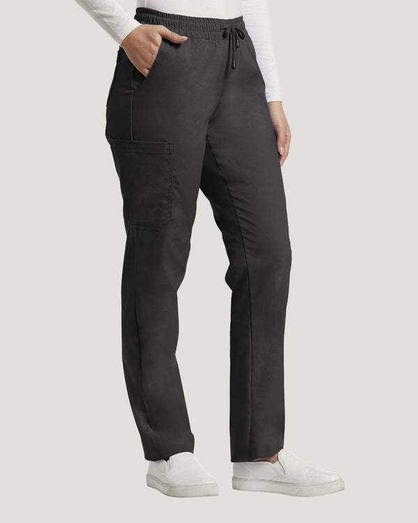 White Cross Duo Women's 6 Pocket Cargo Drawstring Scrub Pants for Nursing