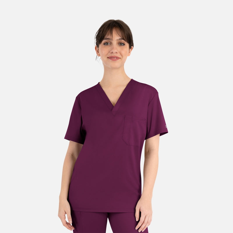 wine - Unisex Tuckable V-Neck Top