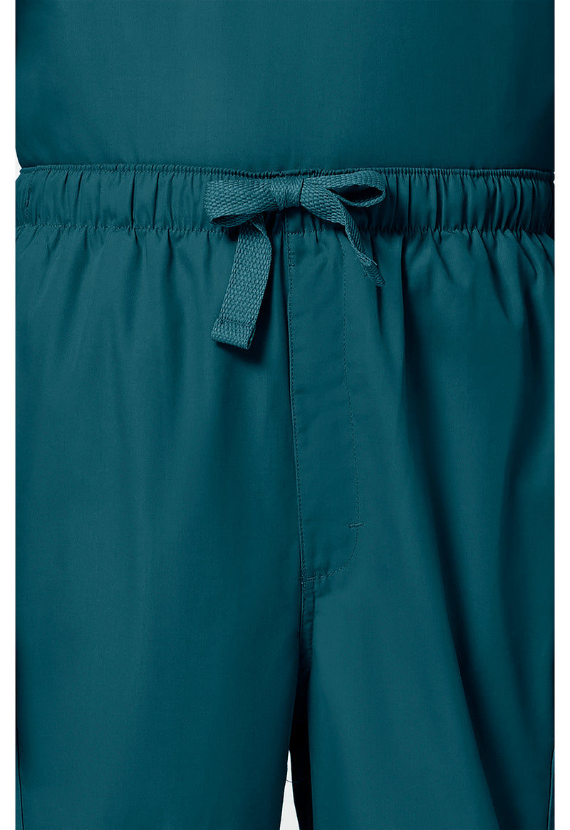 Caribbean Blue - Men's Fly Front Cargo Scrub Pants (View 2)