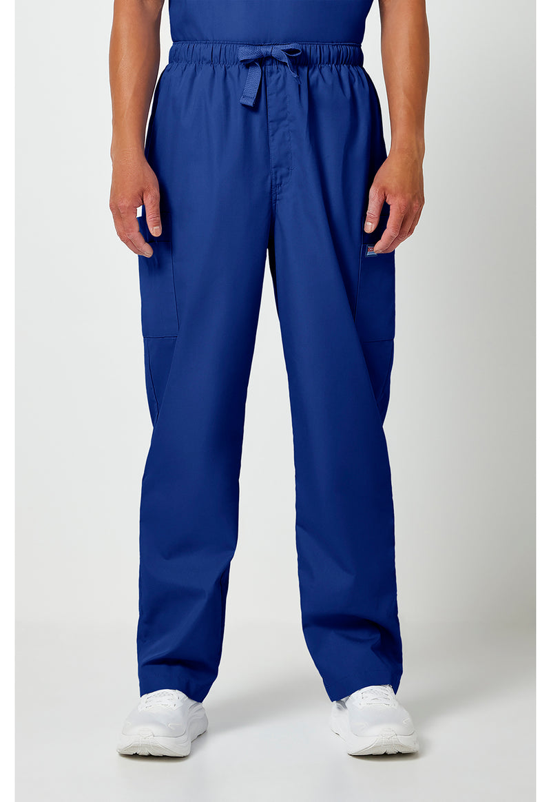 Galaxy Blue - Cherokee WW Originals Men Scrub Pants - Front View
