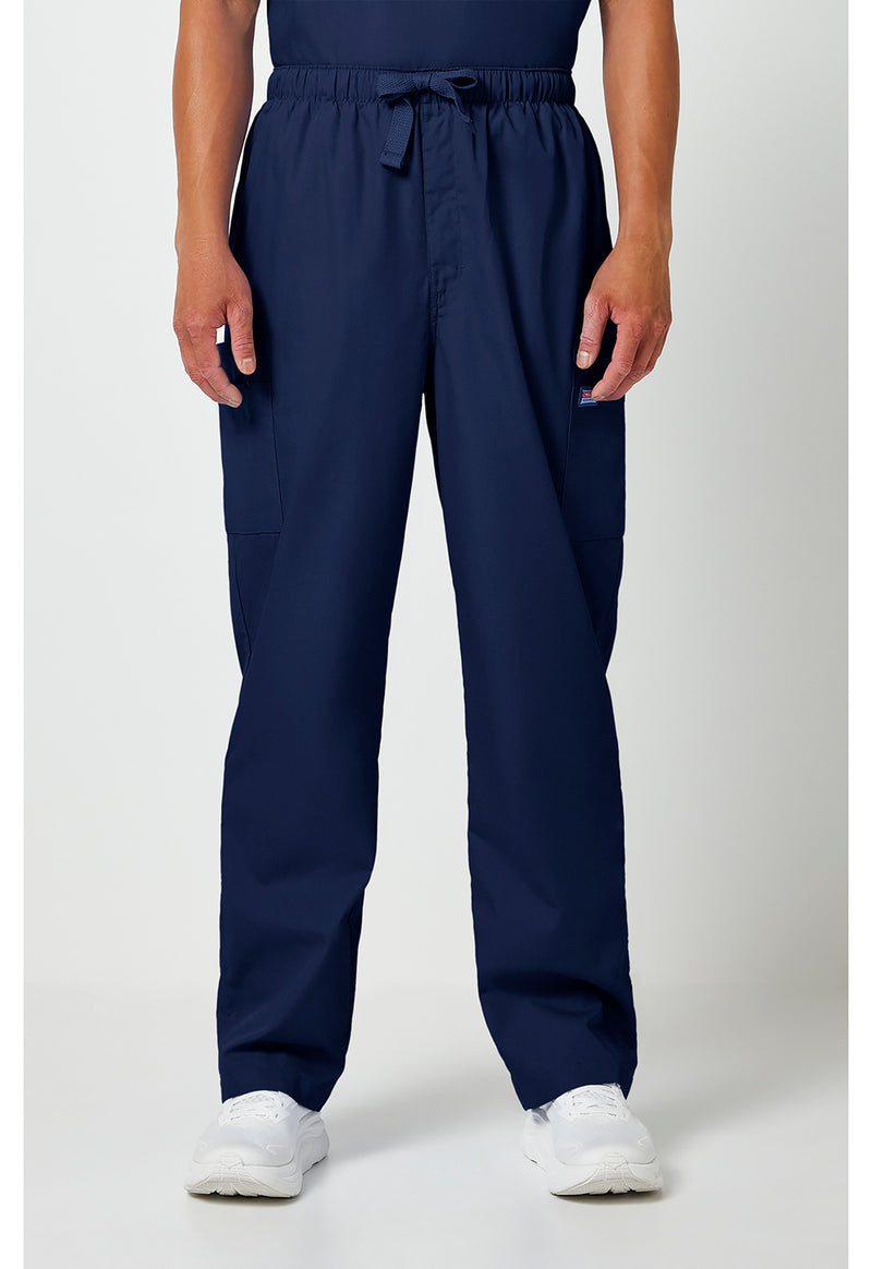 Navy - Cherokee WW Originals Men Scrub Pants - Front View