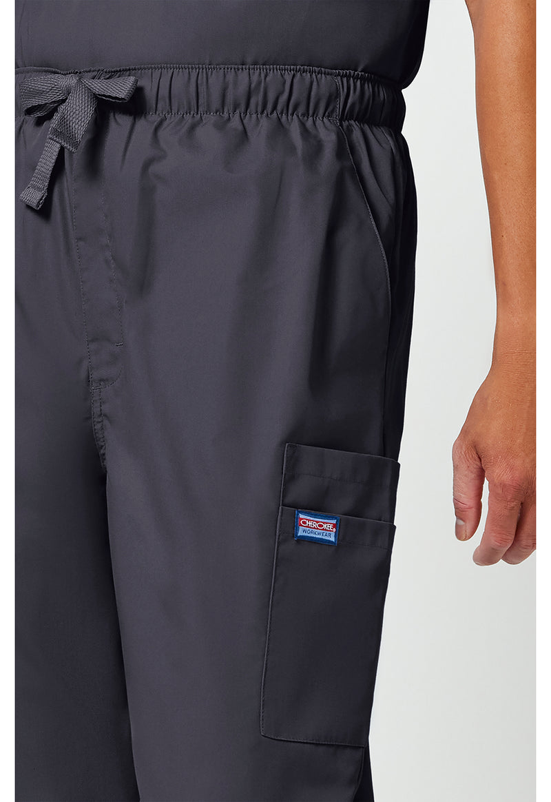 pewter - Men's Fly Front Cargo Pant (View 4)