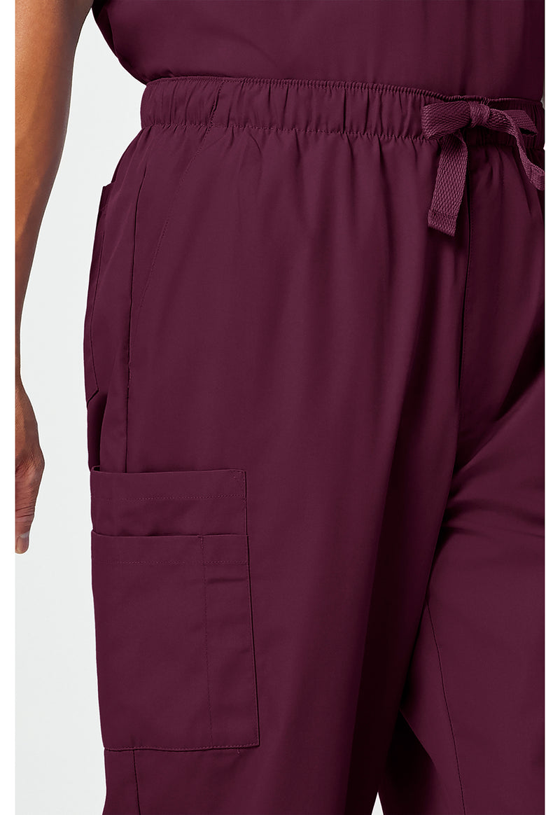 wine - Men's Fly Front Cargo Pant (View 3)
