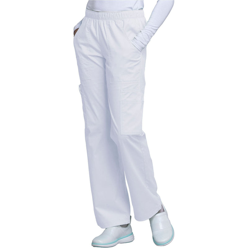 white - Mid Rise Pull-On Cargo Pant