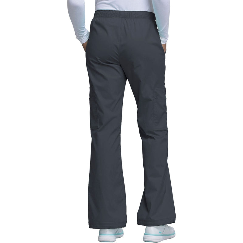 pewter - Mid Rise Pull-On Cargo Pant