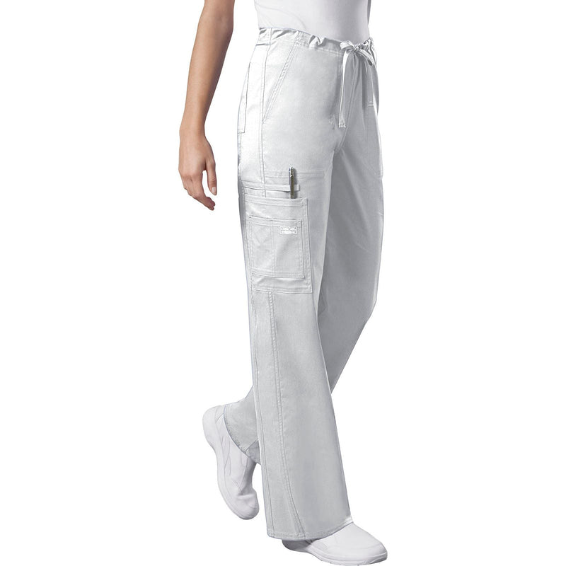 white - Unisex Drawstring Cargo Pant