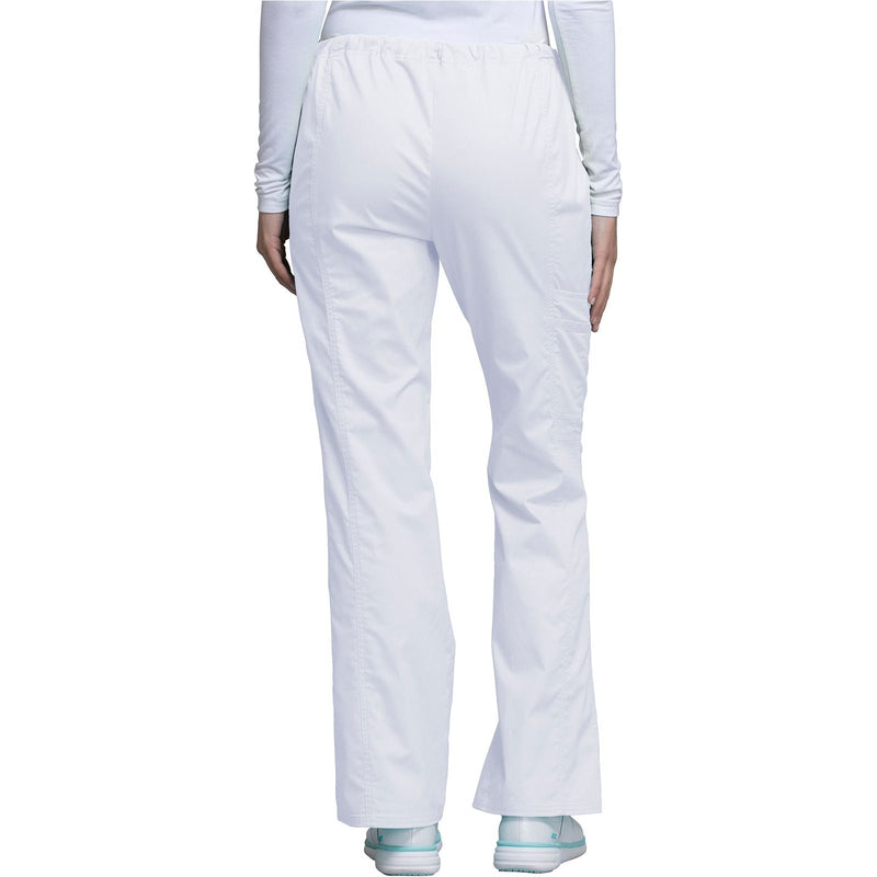 white - Mid Rise Drawstring Cargo Pant