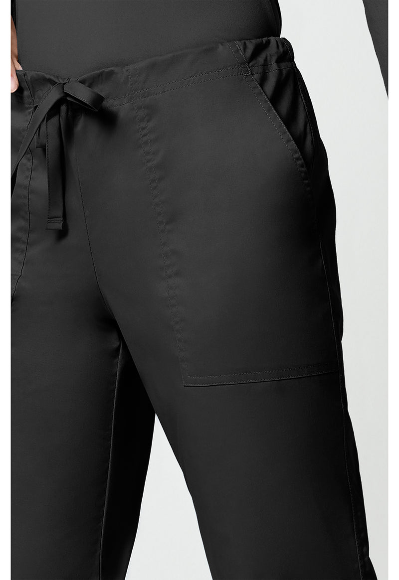 black - Mid Rise Drawstring Cargo Pant (View 4)