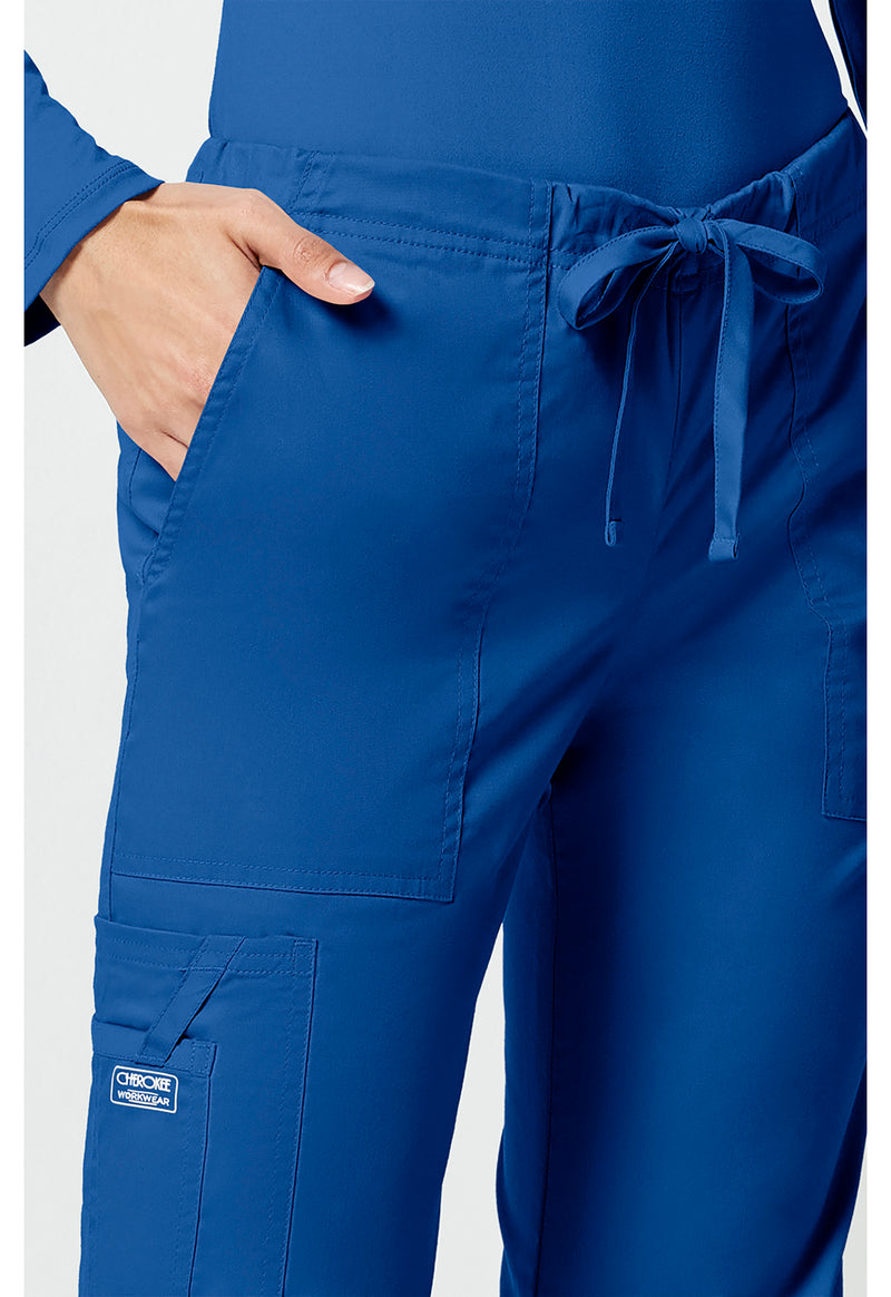 royal - Mid Rise Drawstring Cargo Pant (View 3)