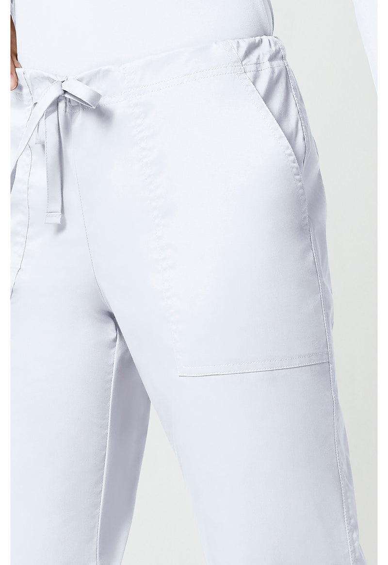 white - Mid Rise Drawstring Cargo Pant (View 4)