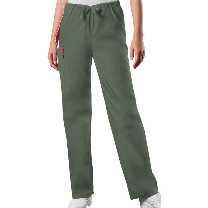 olive - Unisex Drawstring Cargo Pant