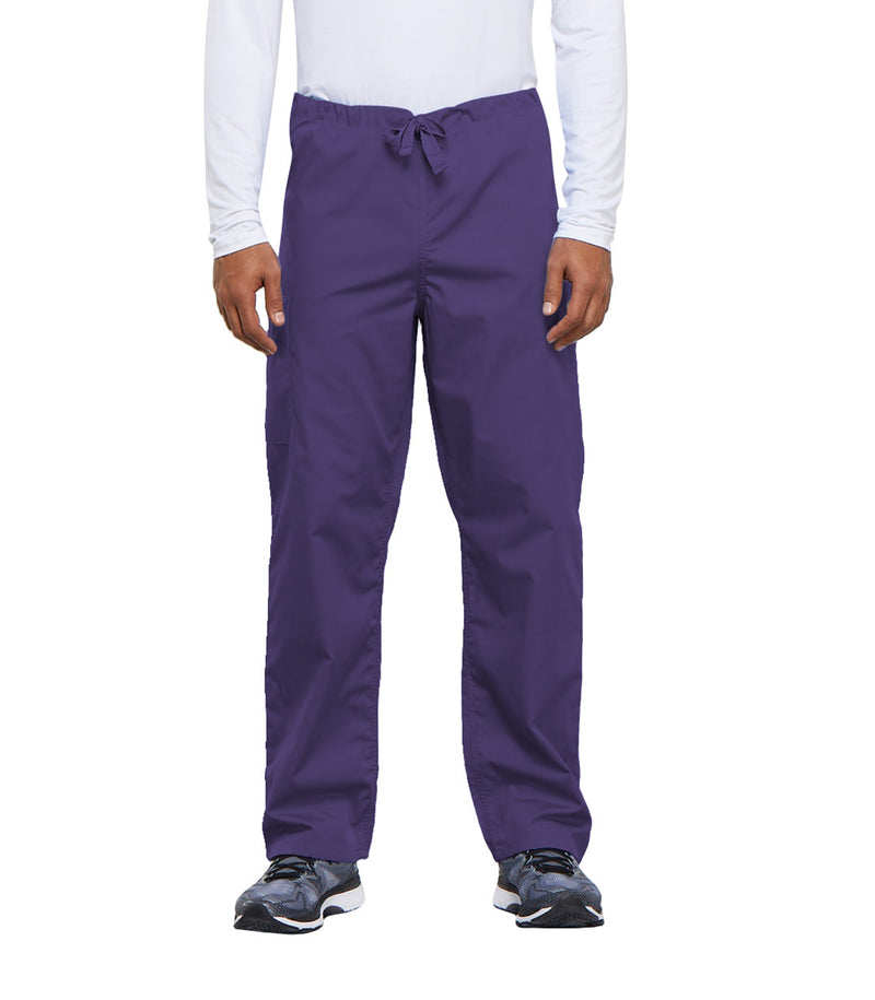 Grape - Cherokee WW Originals Unisex Scrub Pants - Front View