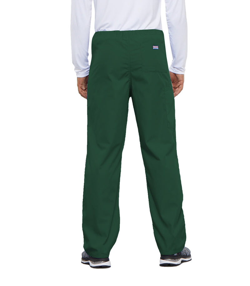 Hunter Green - Cherokee WW Originals Unisex Scrub Pants - Back View