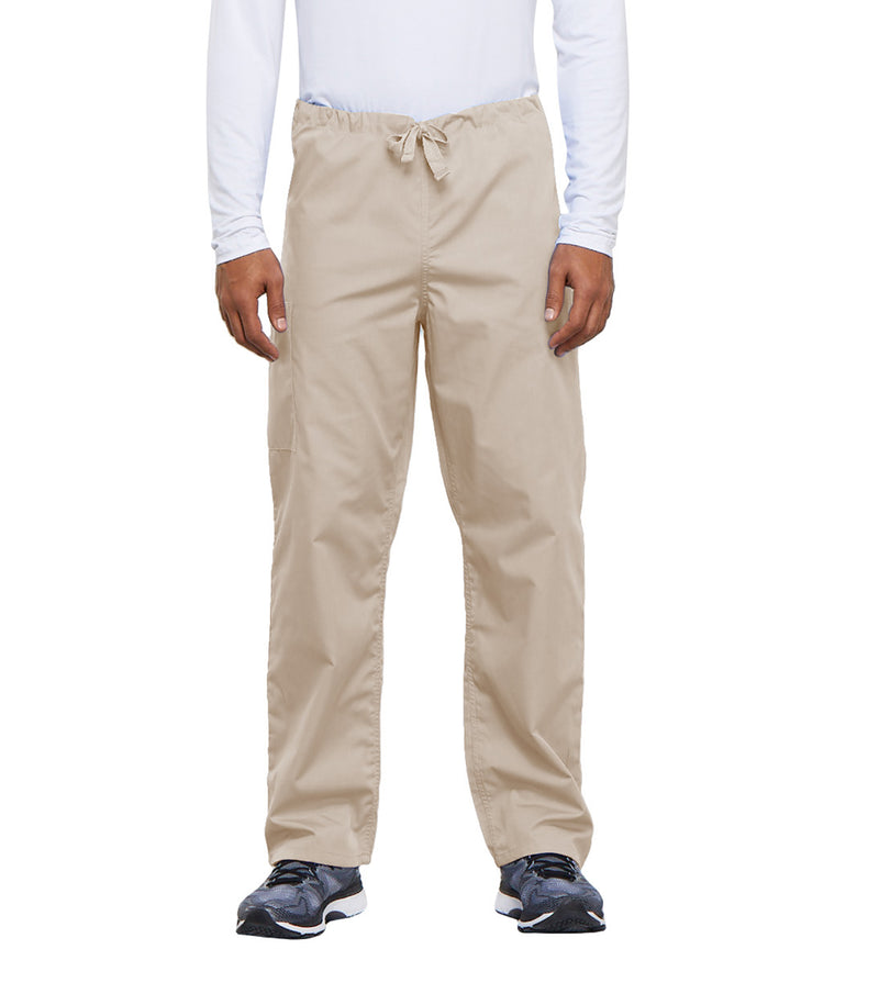 Khaki - Cherokee WW Originals Unisex Scrub Pants - Front View