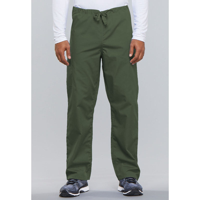 olive - Unisex Drawstring Cargo Pant