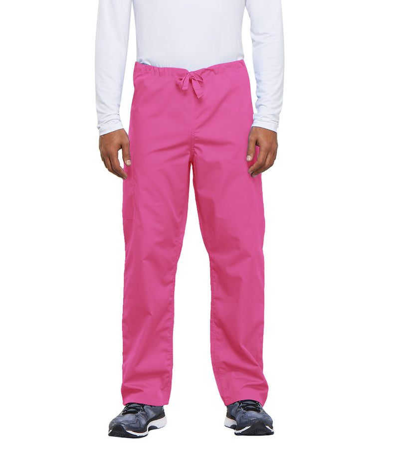 Shocking Pink - Cherokee WW Originals Unisex Scrub Pants - Front View