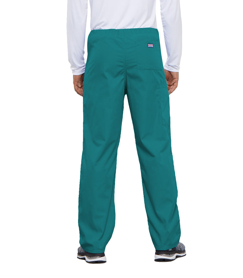 Teal Blue - Cherokee WW Originals Unisex Scrub Pants - Back View