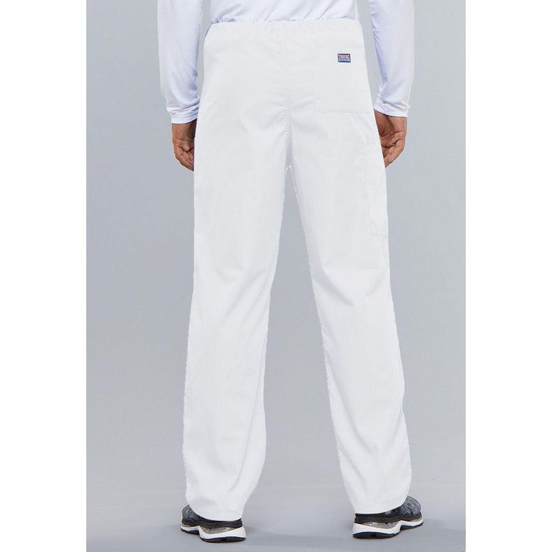 white - Unisex Drawstring Cargo Pant