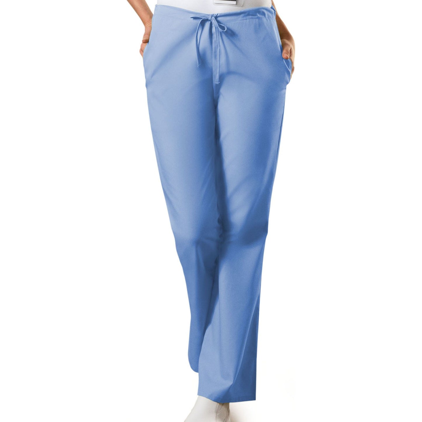 Natural Rise Flare Leg Drawstring Pant