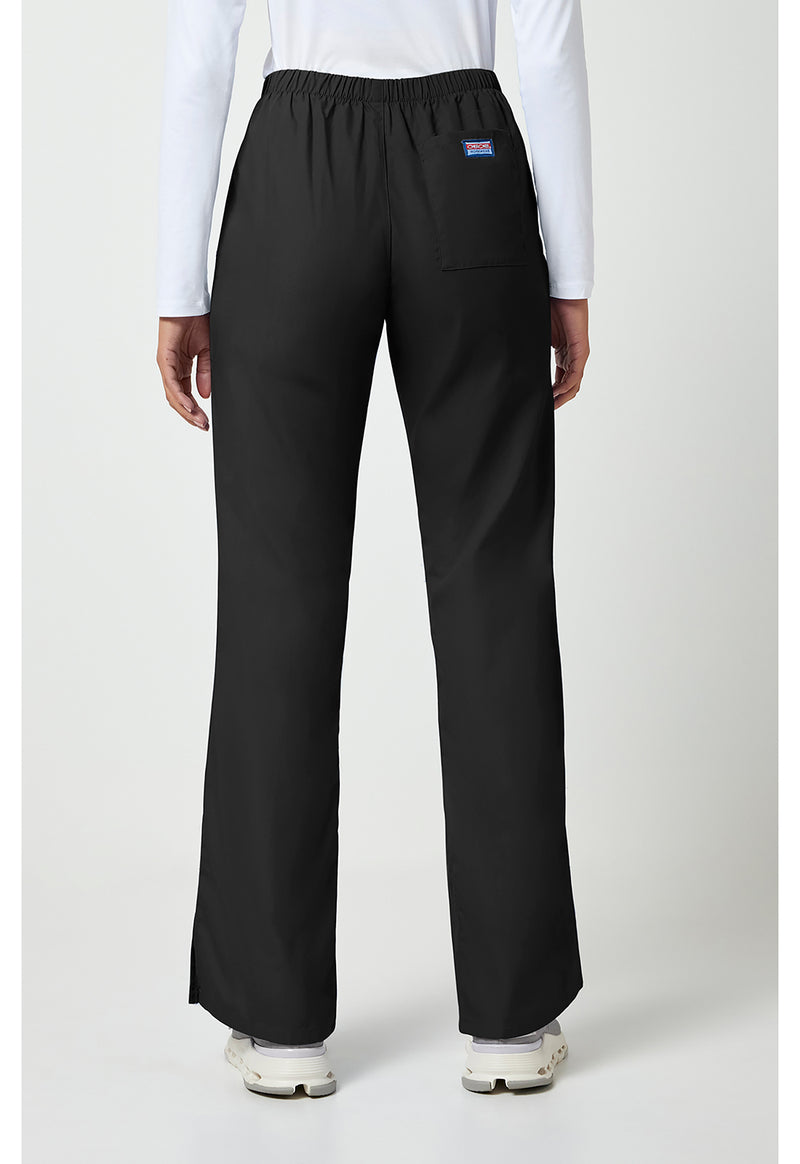 Black - Cherokee WW Originals Women Scrub Pants - Back View