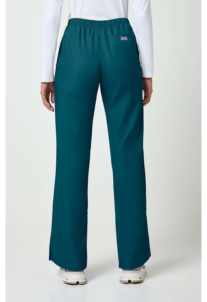 Caribbean Blue - Cherokee WW Originals Women Scrub Pants - Back View