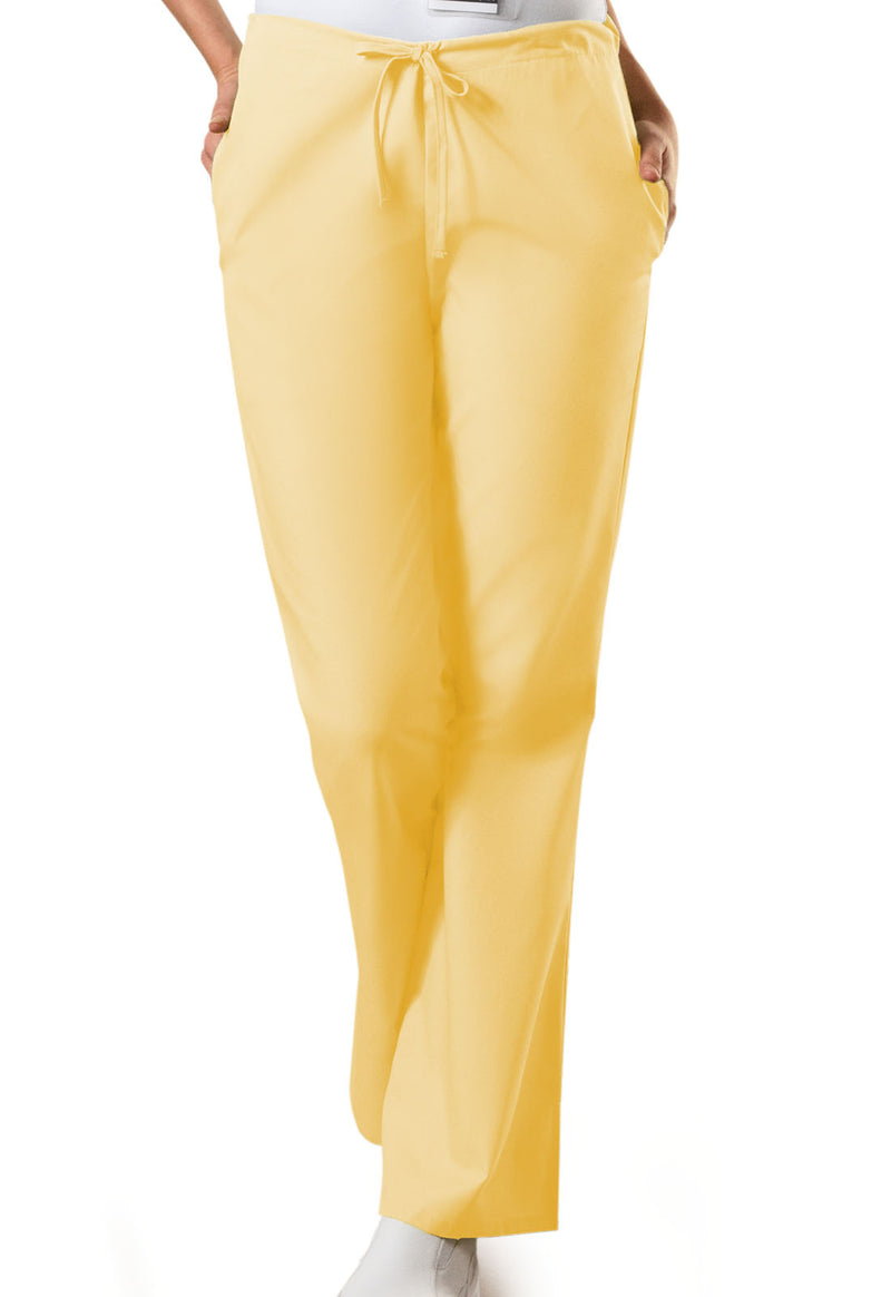 Dandelion - Cherokee WW Originals Women Scrub Pants - Front View