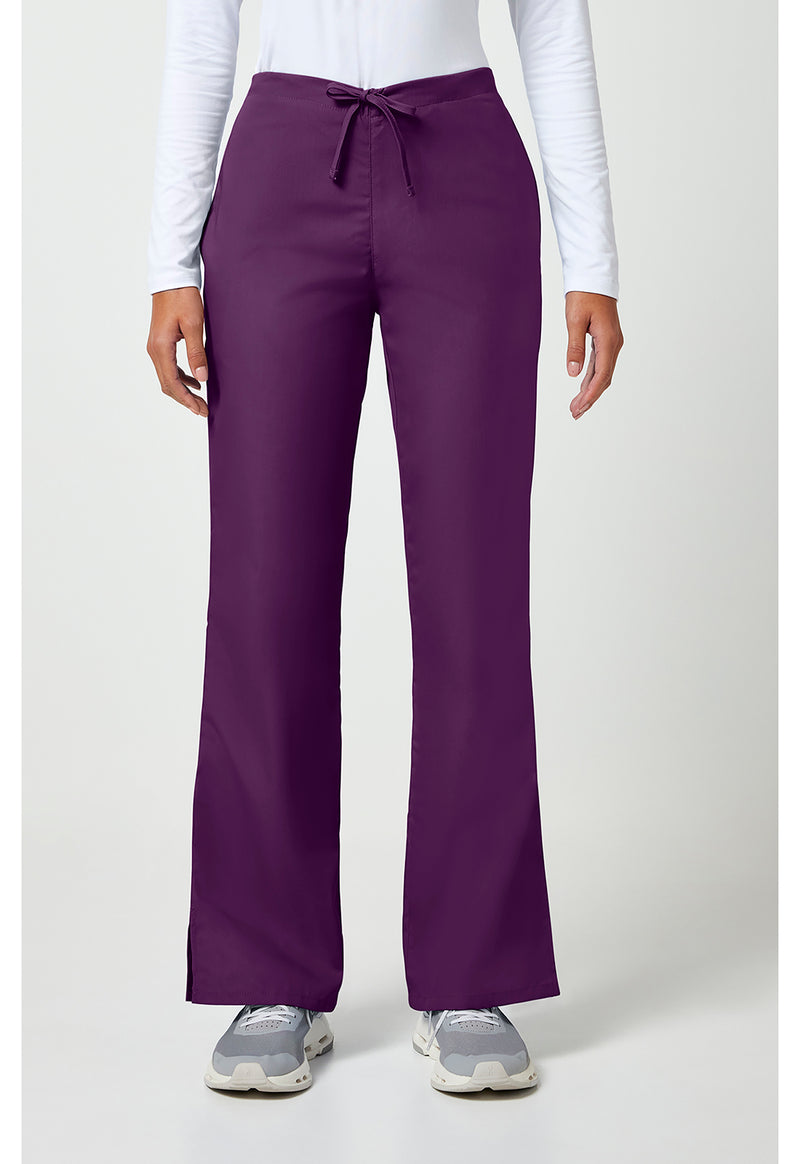 Eggplant - Cherokee WW Originals Women Scrub Pants - Front View