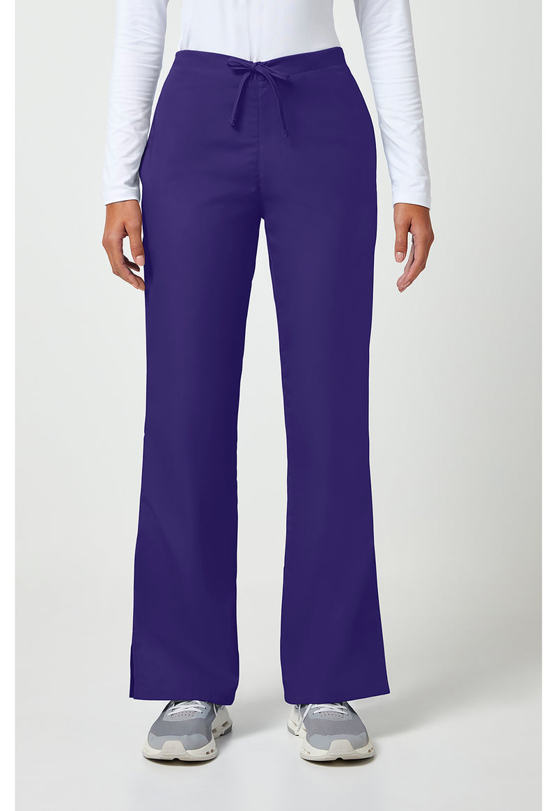 Grape - Cherokee WW Originals Women Scrub Pants - Front View