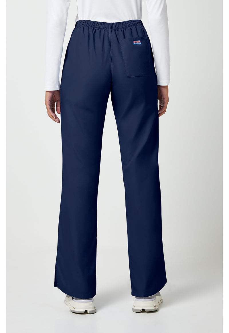 Navy - Cherokee WW Originals Women Scrub Pants - Back View