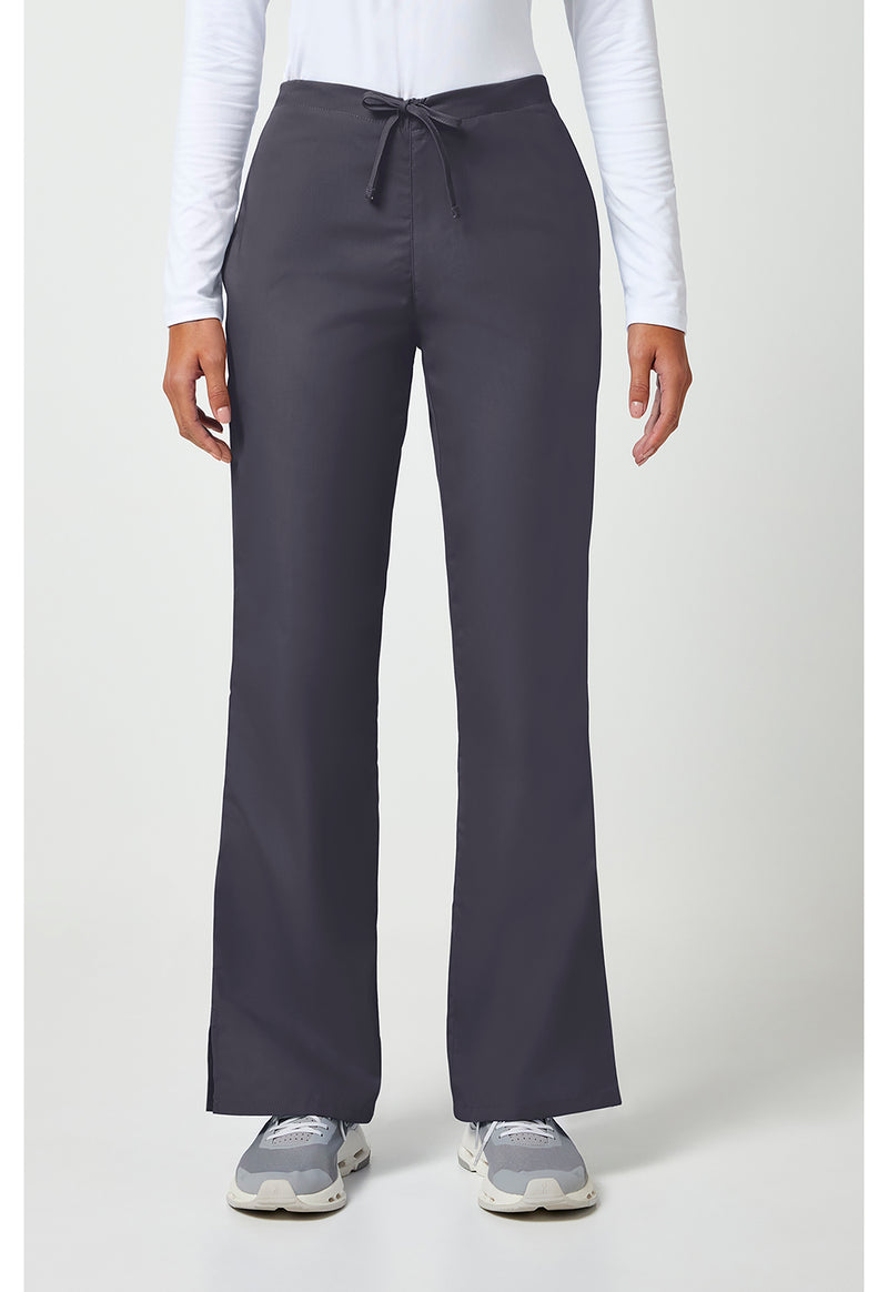 Pewter - Cherokee WW Originals Women Scrub Pants - Front View