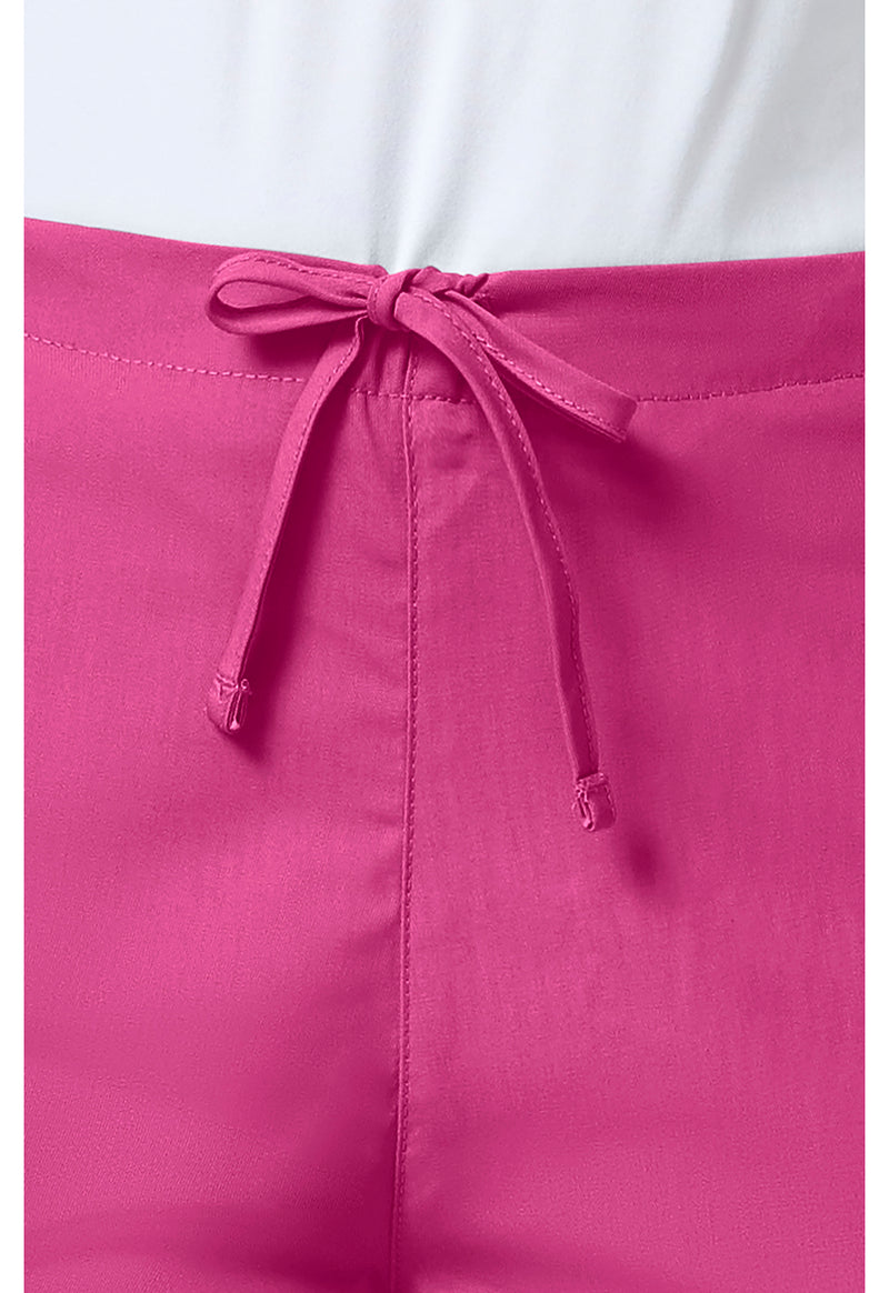 Shocking Pink - Women's Natural Rise Flare Leg Drawstring Scrub Pants – Regular (View 2)
