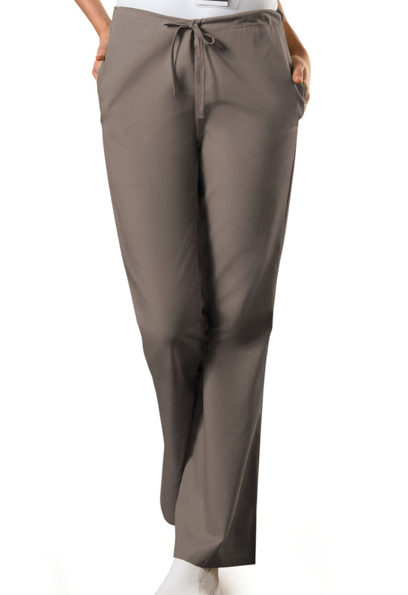 Taupe - Cherokee WW Originals Women Scrub Pants - Front View