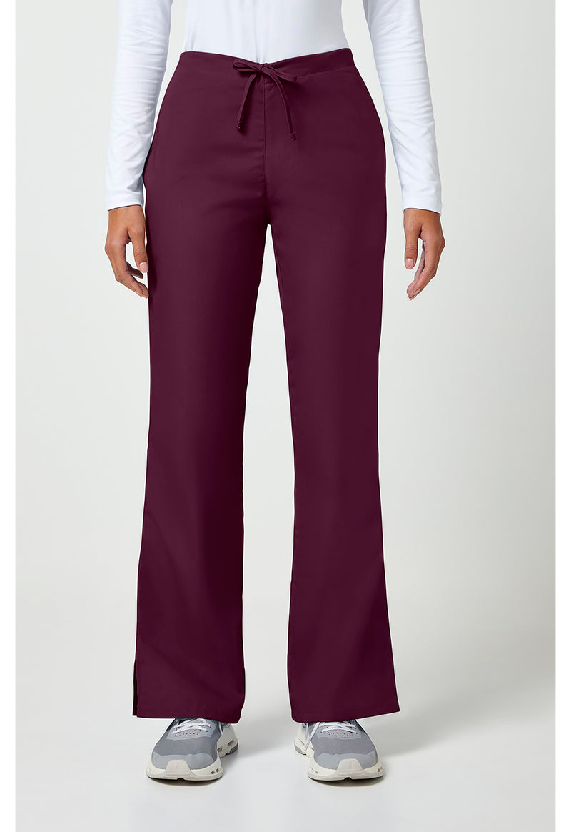 Wine - Cherokee WW Originals Women Scrub Pants - Front View