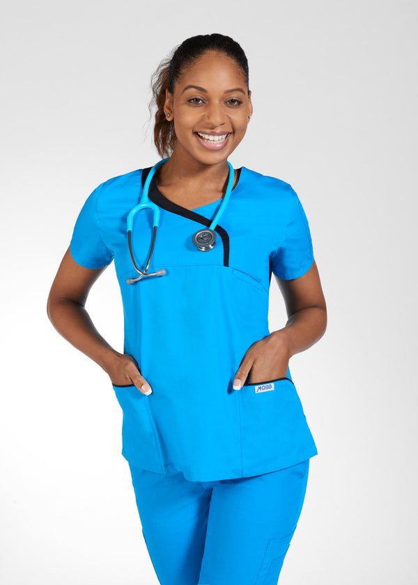 MOBB Ladies Sculpted Scrub Top 410T