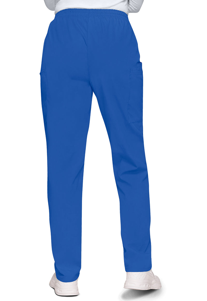 Royal - Women's Natural Rise Tapered Pull-On Cargo Scrub Pants – Petite (Back)