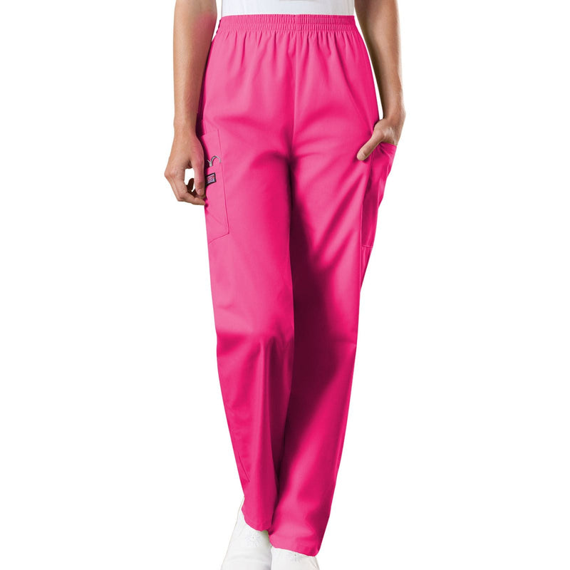 shocking pink - Natural Rise Tapered Pull-On Cargo Pant