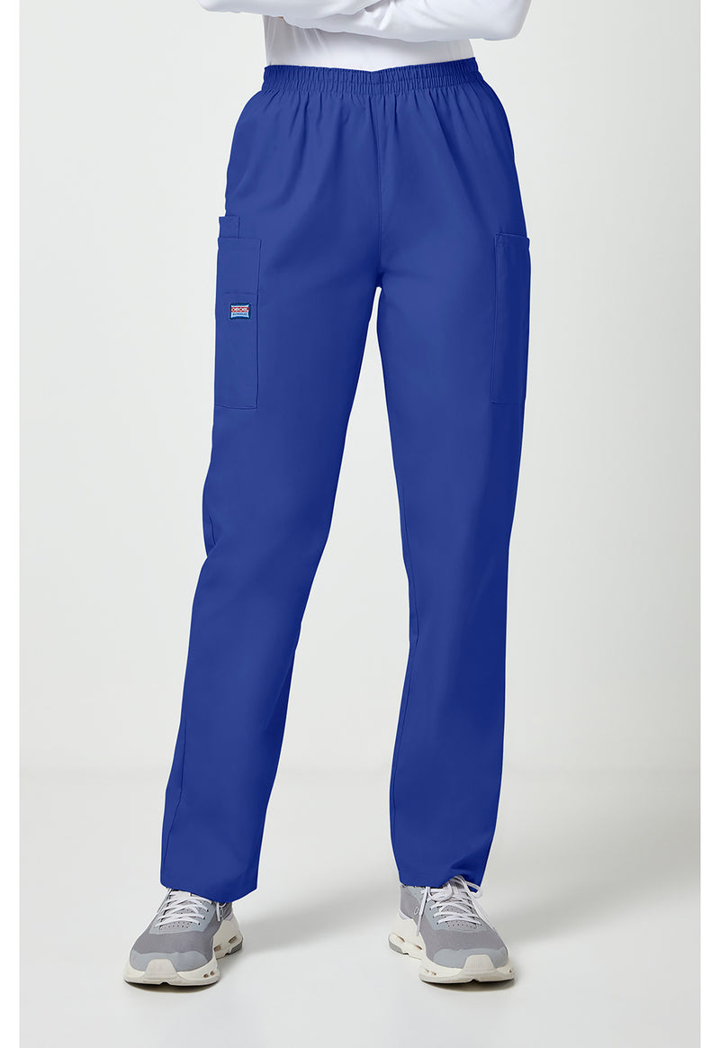 Galaxy Blue - Cherokee WW Originals Women Scrub Pants - Front View