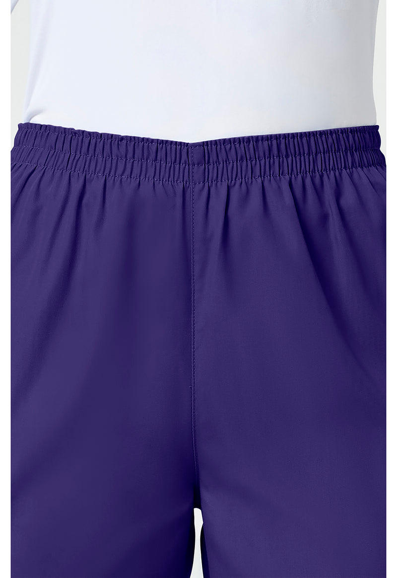 Grape - Women's Natural Rise Tapered Pull-On Cargo Scrub Pants – Regular (View 2)