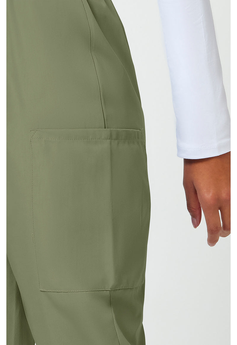 olive - Natural Rise Tapered Pull-On Cargo Pant (View 4)
